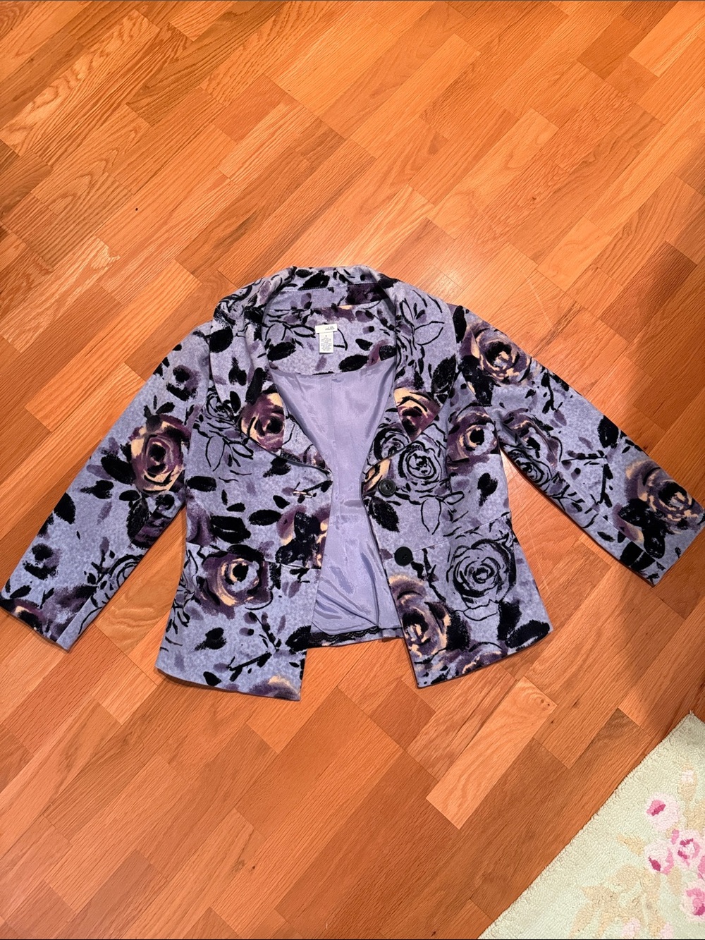 Odille Lavender Floral Blazer Jacket